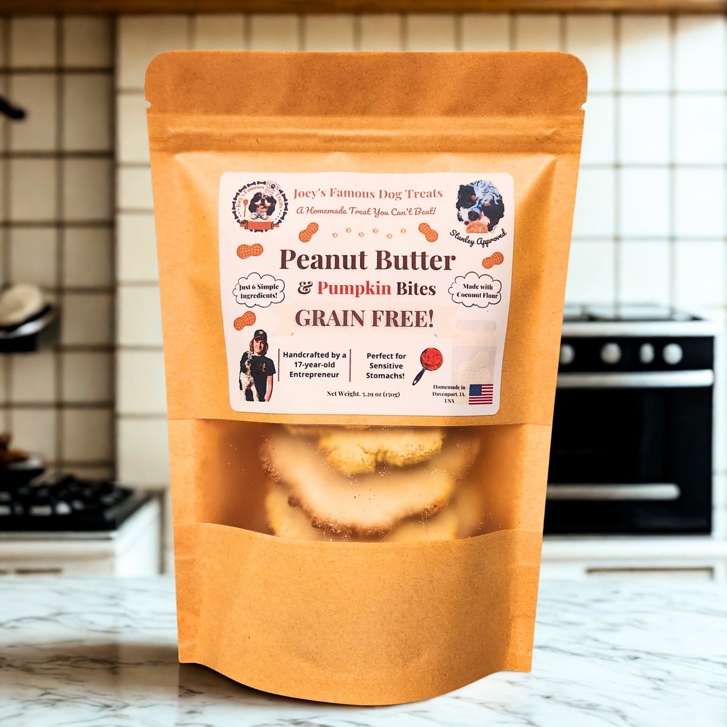 Grain-Free Peanut Butter & Pumpkin Bites