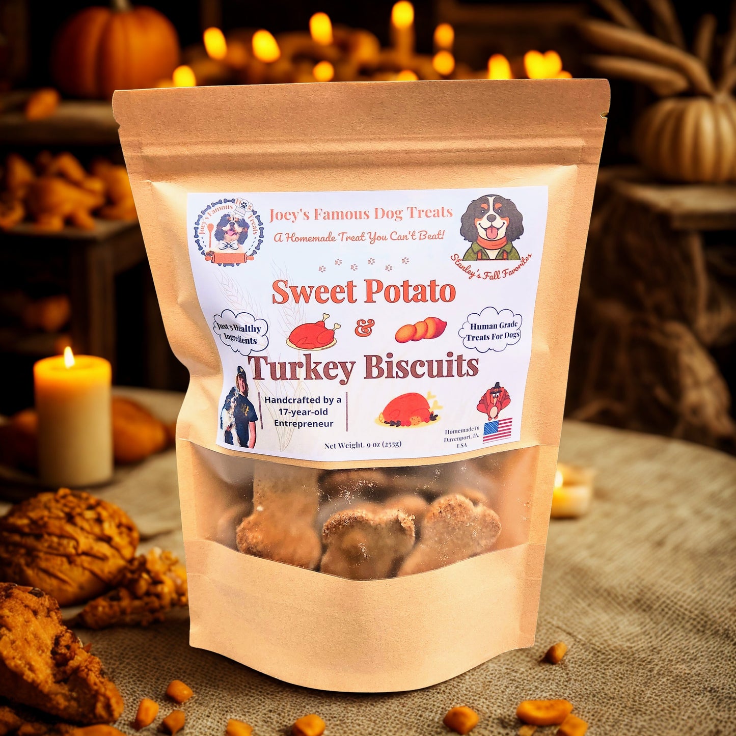 Sweet Potato & Turkey Biscuits