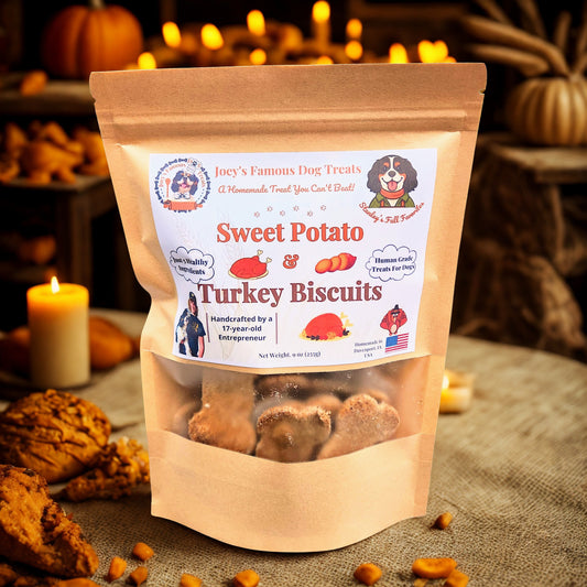 Sweet Potato & Turkey Biscuits