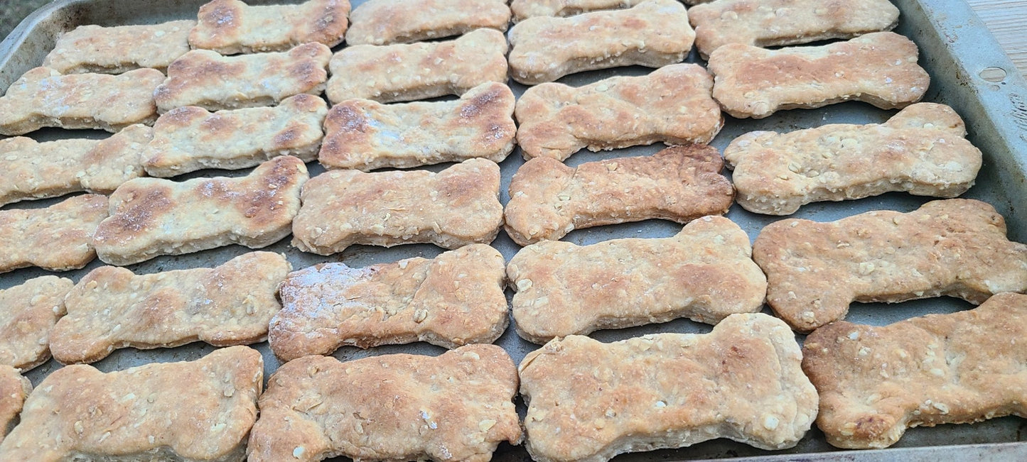 Peanut Butter Banana Biscuits - Joey's Famous Dog Treats