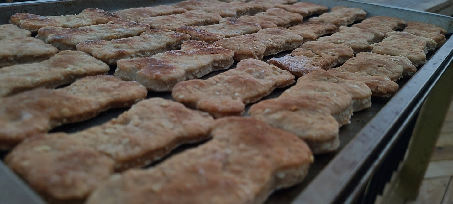 Peanut Butter Banana Biscuits - Joey's Famous Dog Treats