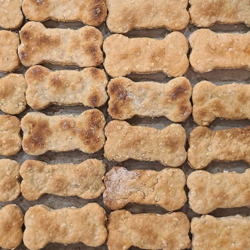 Peanut Butter Banana Biscuits - Joey's Famous Dog Treats