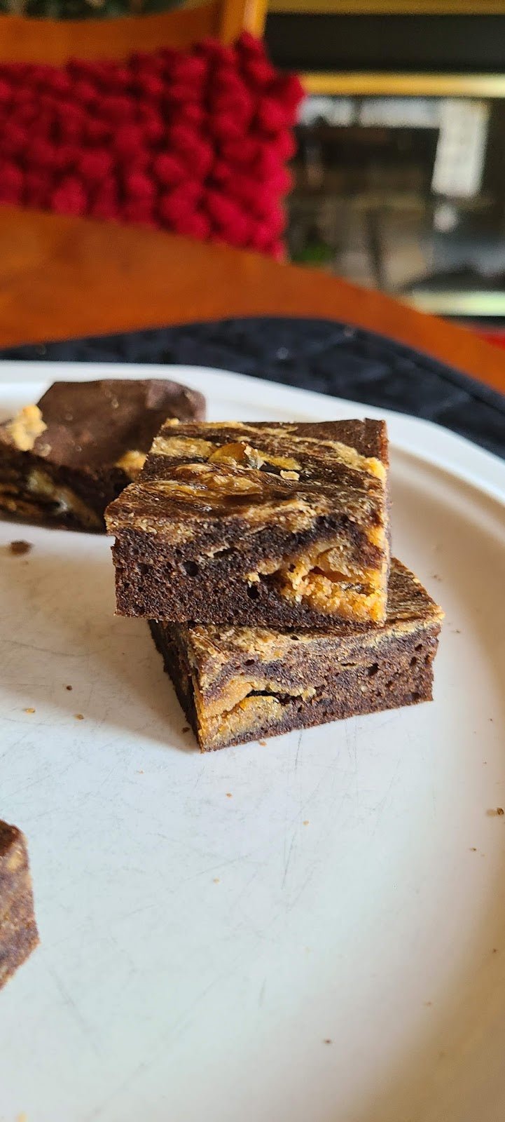 Peanut Butter Swirl Carob Brownies - Joey's Famous Dog Treats