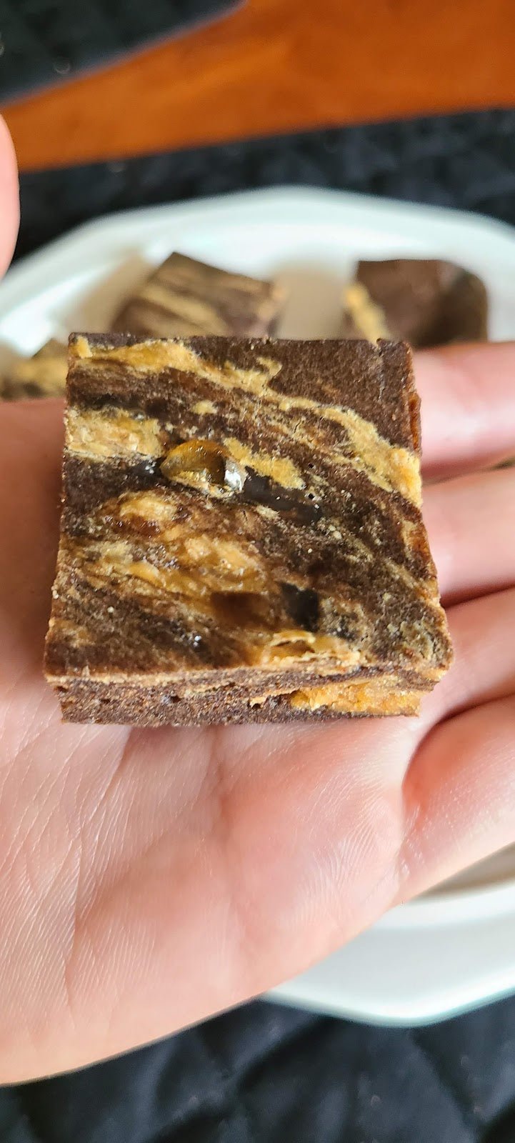 Peanut Butter Swirl Carob Brownies - Joey's Famous Dog Treats